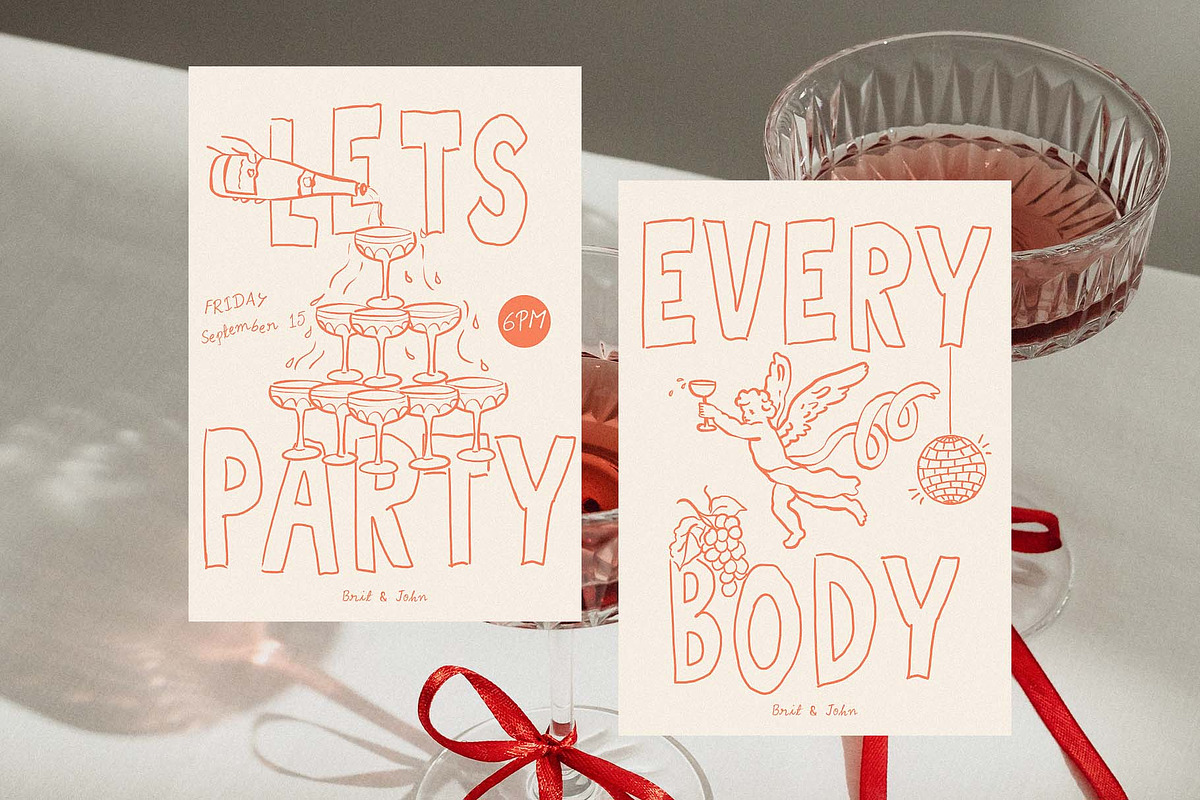 Whimsical Wedding Clipart Collection, an Object Illustration by Ayya Studio (Photo 8 of 20)