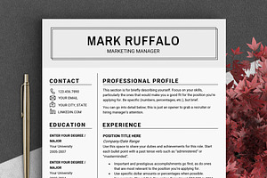 Minimalist RESUME Template CV