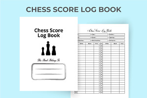 Chess Scorebook Tracker KDP Interior