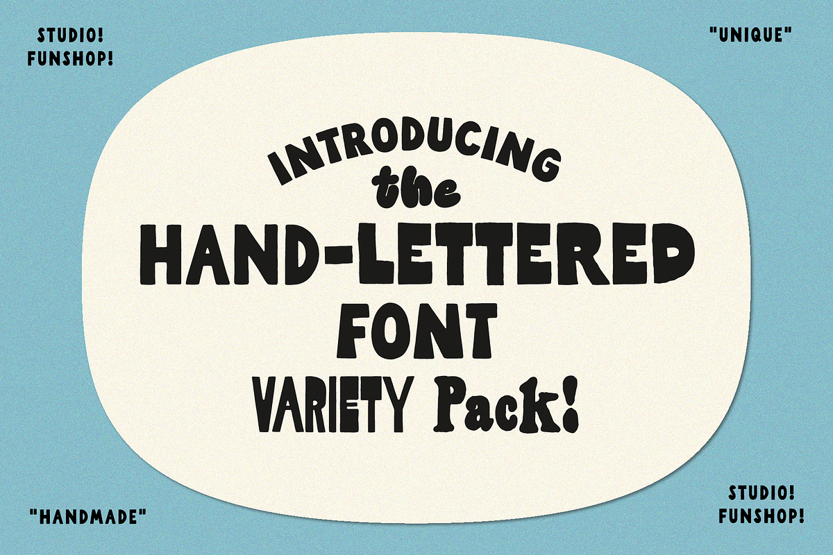 Hand-lettering Kit! Unique! Fonts!, a Font by Studio Funshop by Kelli (Photo 5 of 8)