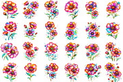 Whimsical Spring Cosmos Flower Clipa, an Illustration by designcity5 (Thumbnail 2 of 5)
