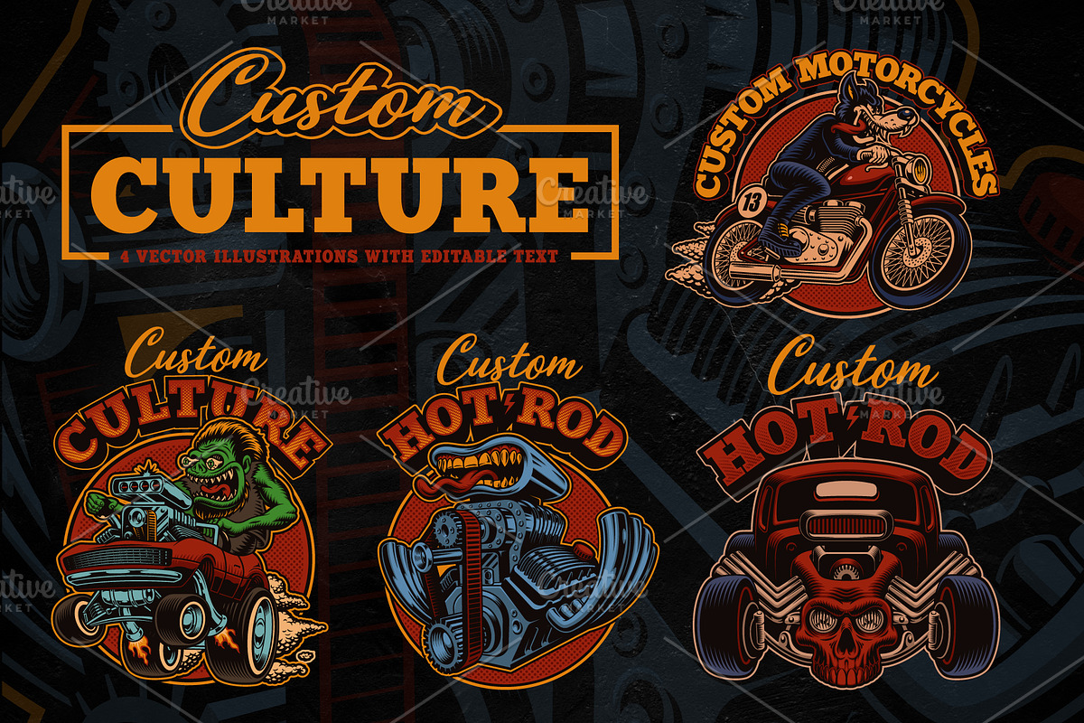 Custom Culture Vectors Bundle, an Illustration by Harry Kasyanov (Photo 1 of 6)