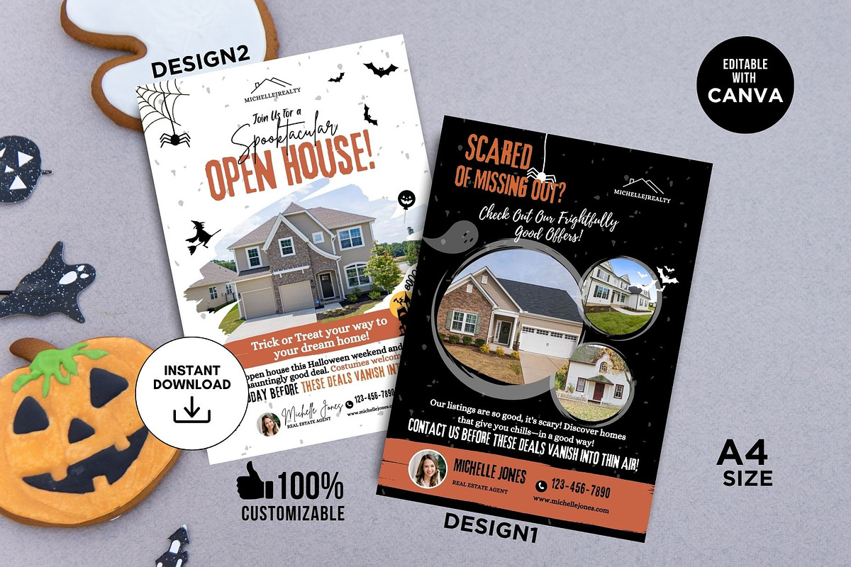 Halloween Real Estate Flyer Bundle preview 5