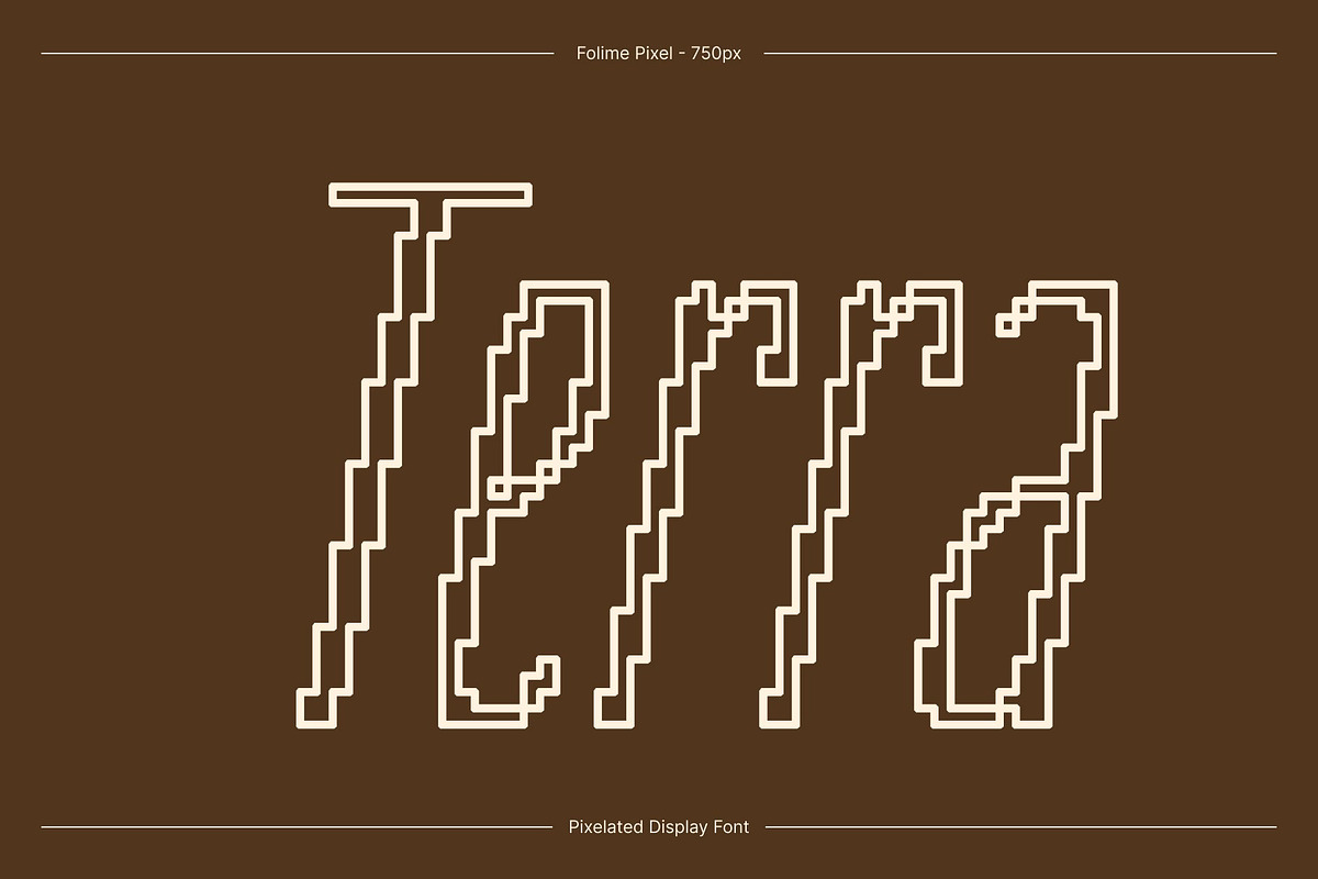 Folime Pixel, a Sans Serif Font by Craft Supply Co. (Photo 2 of 8)