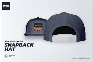 Snapback hat mockup pack, a Hat Mockup by PrePress Toolkit