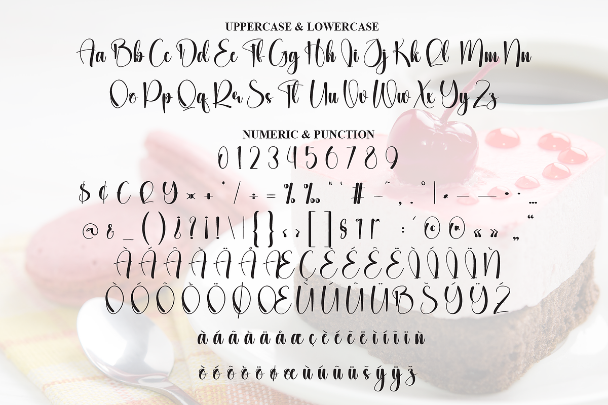 Cake | Script Font, a Handwritten Font by Scratchones (Photo 7 of 9)
