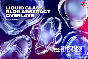 Liquid Glass Blob Abstract Overlay