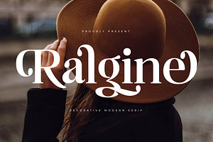 Ralgine Decorative Modern Serif