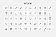 50 Medical Outline Icons, an Outline Icon by Abert (Thumbnail 3 of 3)