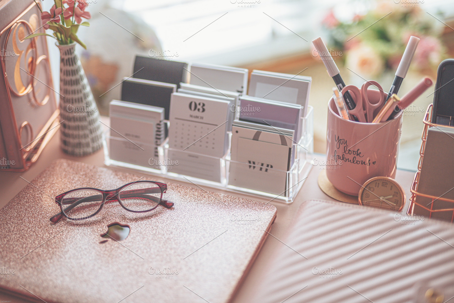 Desktop in Matte Pink, a Business Photo by Tina Thelen Photography