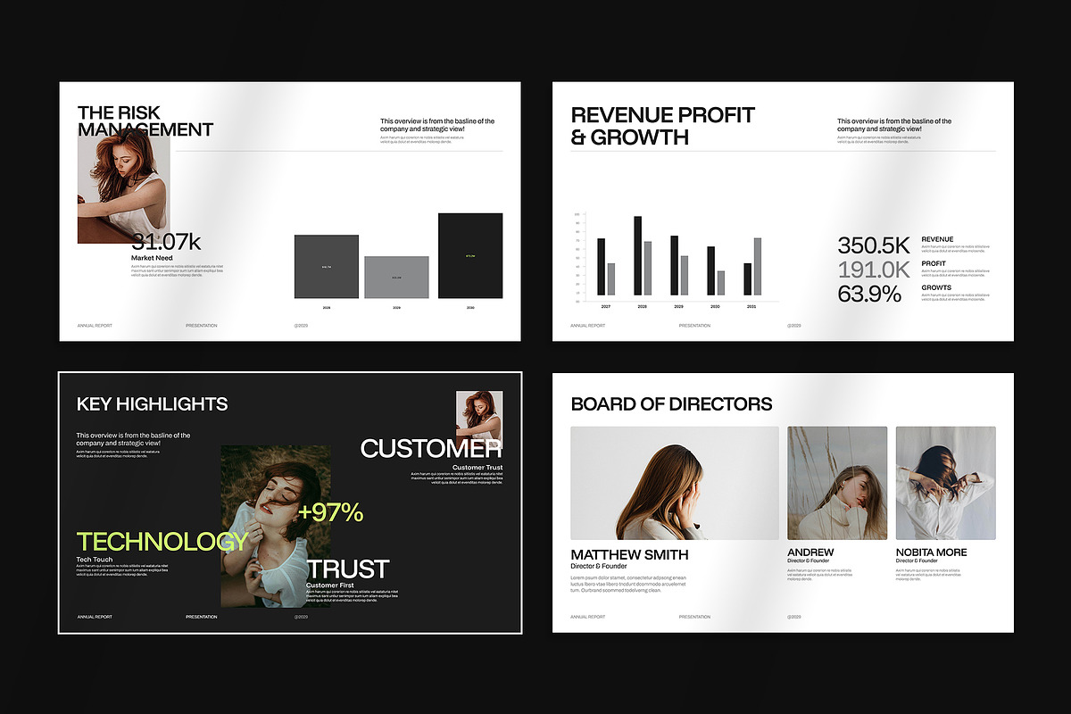 Annual Report Presentation Template, a Presentation Template by Oriofix (Photo 9 of 10)