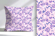 Wild Rose and Ribbon Seamless, a Pattern Graphic by Sharon Schwalbe (Thumbnail 3 of 7)