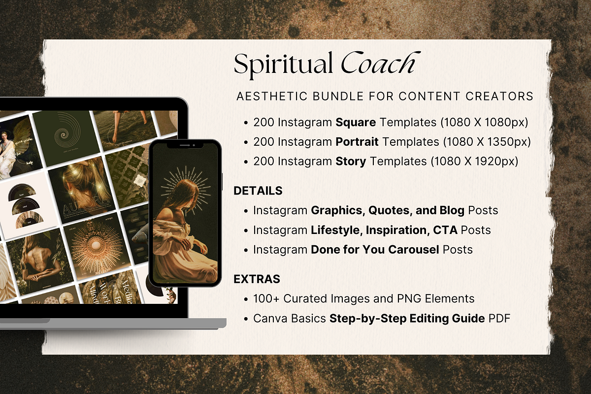 Spiritual Coach Social Media Bundle, a Social Media Template by The Flossy Finch (Photo 2 of 19)