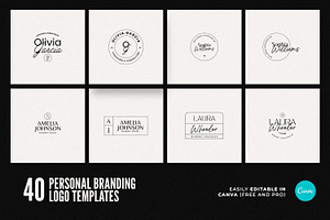 40 Personal Branding Logo Templates