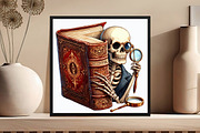 Funny Skeleton Peeking Bundle Clipar, an Icon by DreamCafeArt (Thumbnail 5 of 7)