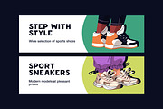 Modern shoes set, product cards, an Object Illustration by PaperTrident (Thumbnail 2 of 4)
