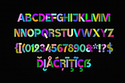 Color fonts BroshK2-candy & white, a Sans Serif Font by glukfonts (Thumbnail 2 of 6)
