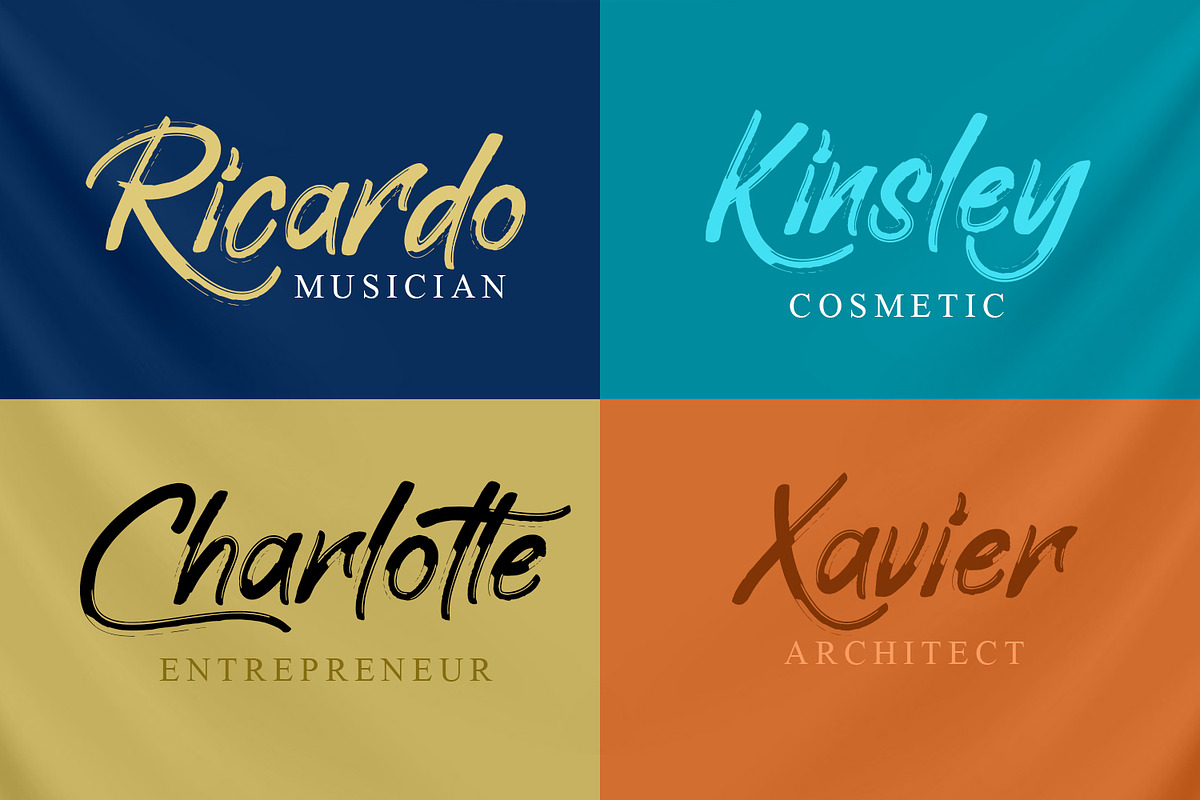 Elliot Brush Font preview 4