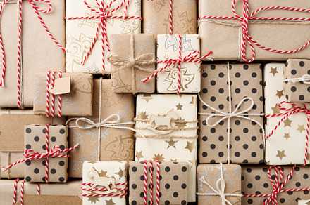 Christmas background with gift boxes featuring christmas, gift, and background, a Holiday Photo by OlliUlli