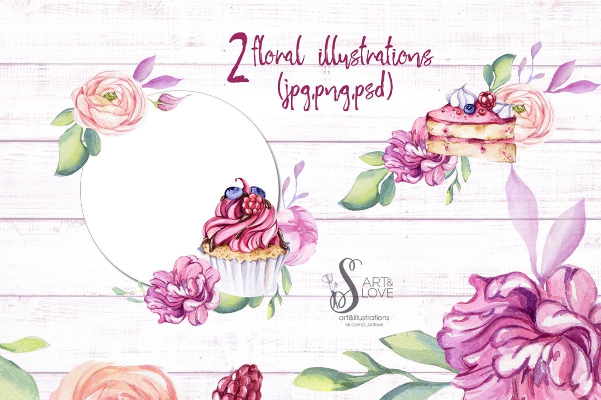 Watercolor collection Home Bakery, a Food Illustration by S_ARTLOVE (Photo 5 of 5)