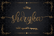 Sherika | Batik Calligraphy, a Script Font by Almeera Std (Thumbnail 1 of 12)