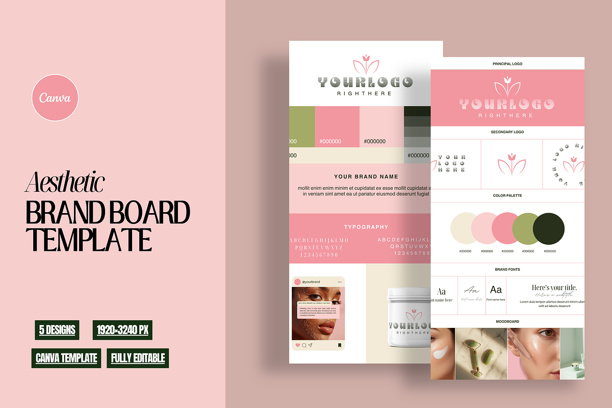 Brand Board Templates, a Branding & Logo Template by My Template Studio (Photo 1 of 10)