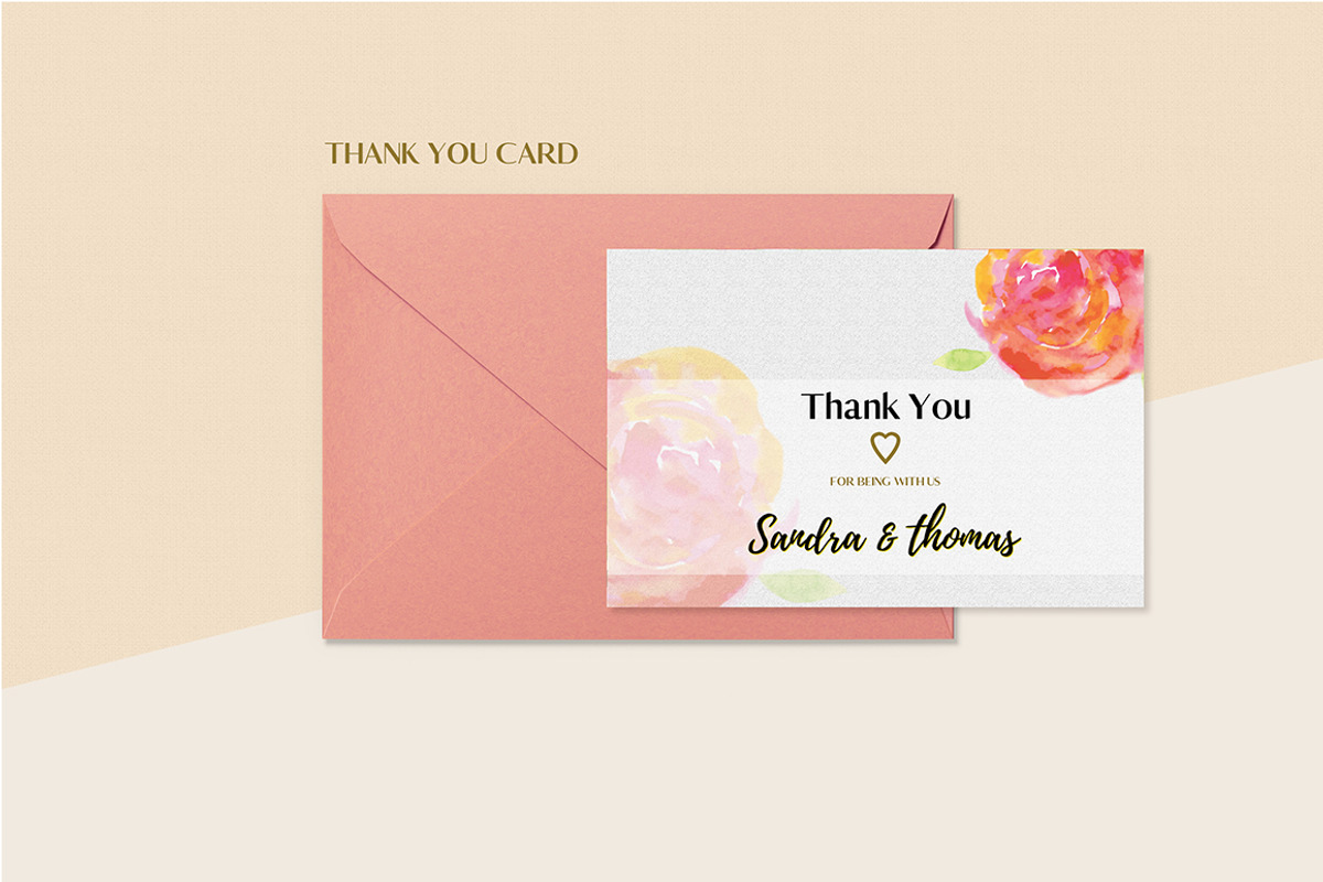Floral Wedding Invitation Set, an Invitation Template by land art (Photo 16 of 24)
