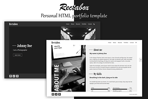 Rectabox - HTML portfolio template