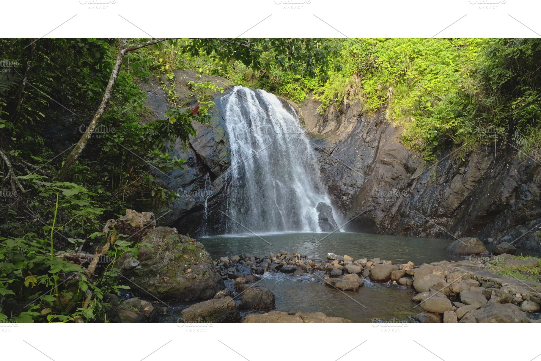 Vuadomo Waterfall in Savusavu Fiji, a Nature Photo by Goinyk