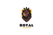 Mascot Crown Bear Logo Design, a Branding & Logo Template by Artnivora.Std (Thumbnail 1 of 2)