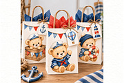 Nautical Teddy Bear Clipart, an Animal Illustration by Villa 11 Estudio (Thumbnail 8 of 10)