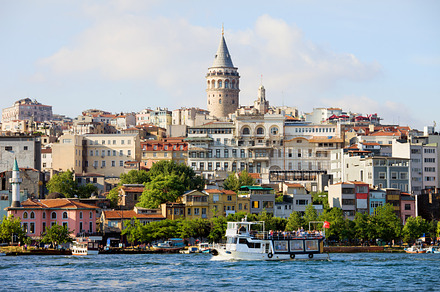 City of istanbul in turkey stock photo containing galata and tower, an Architecture Photo by Artur Bogacki