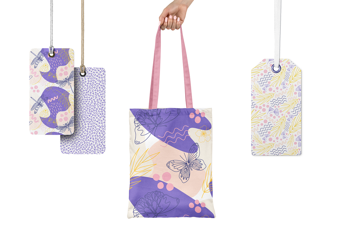 Organic natural set & patterns, a Pattern Graphic by museberry (Photo 3 of 9)