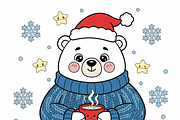 Christmas Fall Vibes Coloring Book, an Illustration by one-touch (Thumbnail 9 of 15)