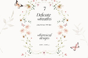 Watercolor wildflowers & Bunnies Set, a Graphic by Grace Noboa Illustrations (Thumbnail 6 of 14)