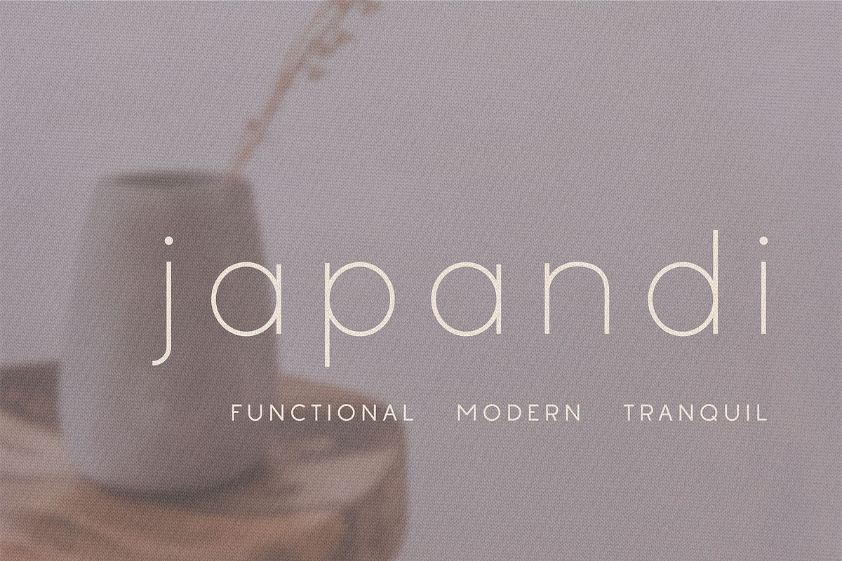 Japandi Font - Sans Serif, a Sans Serif Font by Vanem Studio (Photo 1 of 8)