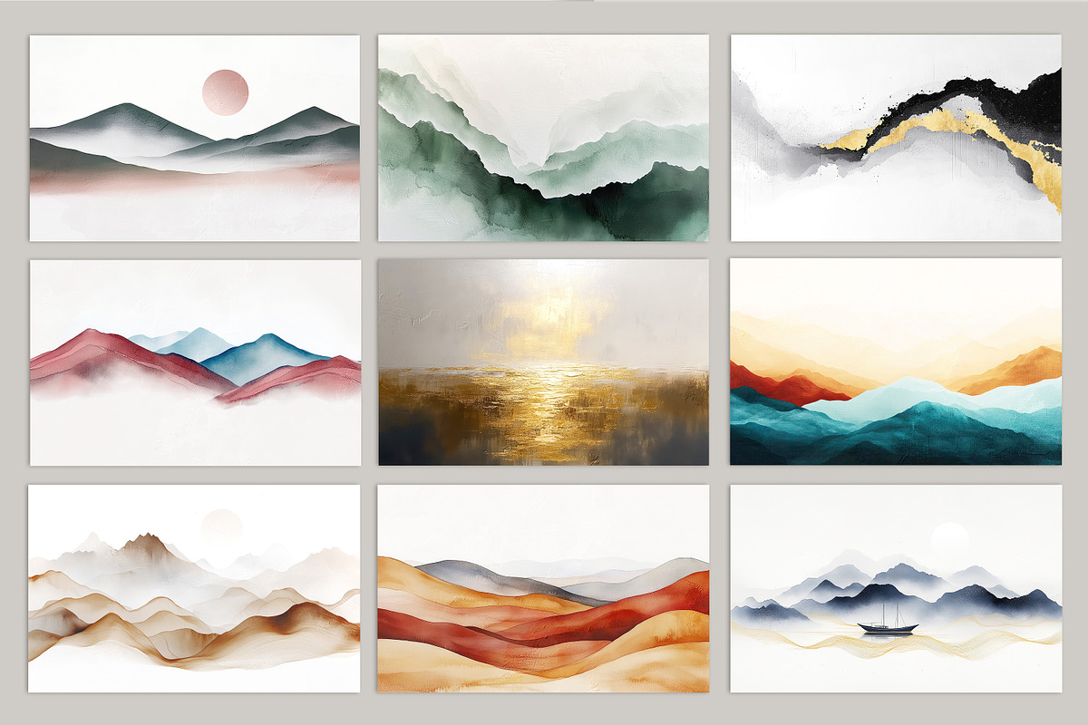 Abstract landscape art wallpaper, a Decorative Illustration by fei long (Photo 8 of 10)
