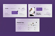 White Purple Gradient Pitch Deck PPT, a Presentation Template by graphicook (Thumbnail 5 of 5)