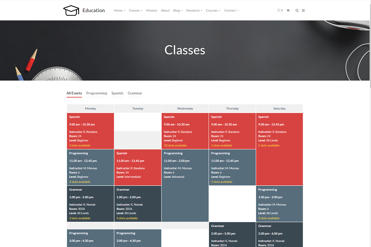 Education & Courses WordPress Theme, a WordPress Template by Visualmodo (Photo 15 of 41)