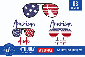 4th Of July American Sunglass Bundle