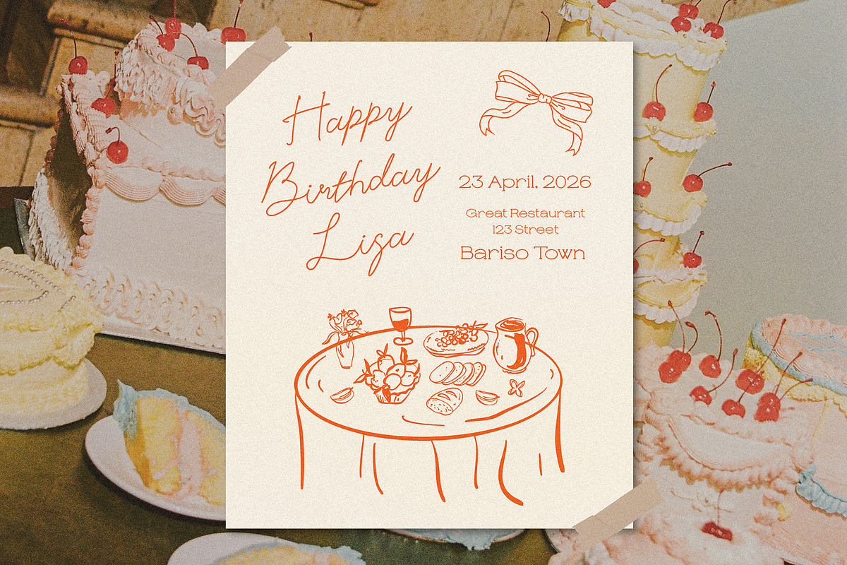 Rosy Cheeks | Romantic font duo, a Handwritten Font by Brandear Design (Photo 10 of 16)