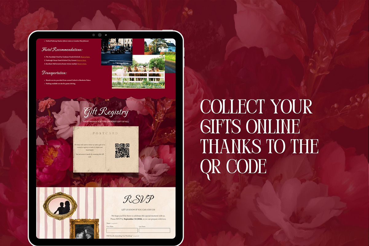 Floral Squarespace Wedding Website, a Squarespace Template by Sofia Designs (Photo 5 of 6)