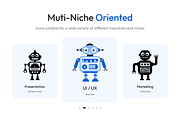 Robots Icon Set, an Emoji Icon by Brickclay (Thumbnail 3 of 6)