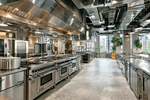 Modern Stainless Steel Commercial Ki, a Photo by Pixeness Studio