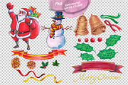 christmas watercolour elements, an Illustration by TwonTwo Studio (Thumbnail 3 of 3)