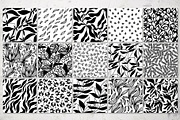 Black And White Floral Patterns, a Pattern Graphic by pineart (Thumbnail 2 of 3)