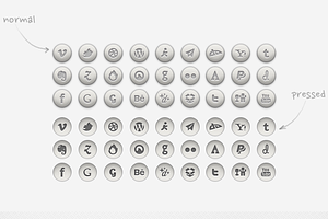 Rounded Social Icons | PSD, PNG...