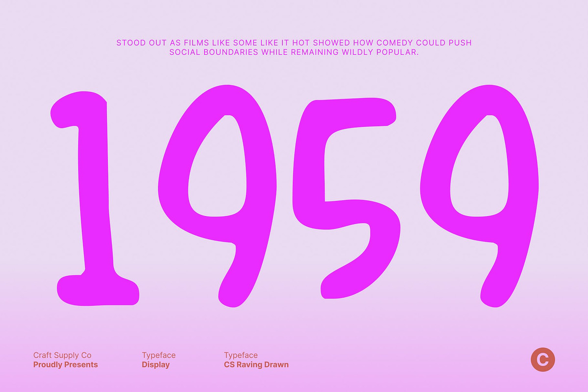 CS Raving Drawn, a Handwritten Font by Craft Supply Co. (Photo 6 of 8)