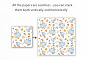 Watercolor Autumn Seamless Patterns, a Pattern Graphic by SvetaArtStore (Thumbnail 6 of 7)