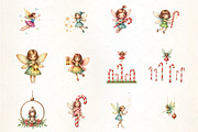 Fantasy Christmas Fairy Clipart Bund, an Illustration by CrexoraLab (Thumbnail 4 of 5)
